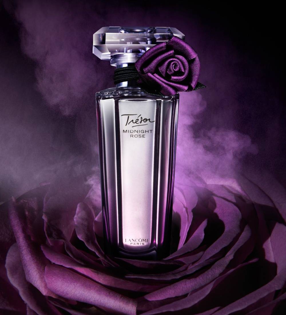 Thiết kế chai nước hoa Lancôme Tresor Midnight Rose bí ẩn