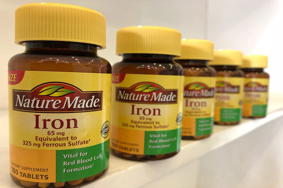 viên uống Nature Made Iron 65mg được sản xuất bởi dây chuyền hiện đại đạt tiêu chuẩn của Mỹ