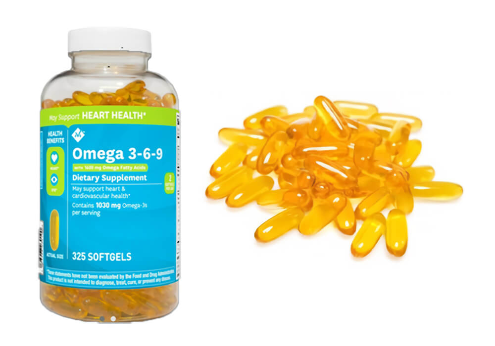 Viên uống dầu cá Supports Heart Health là dòng thực phẩm chức năng cung cấp một lượng lớn các chất Omega 3 6 9