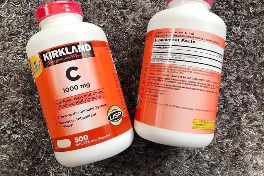 Viên uống bổ sung Vitamin C Kirkland là dòng thực phẩm chức năng được nhập khẩu 100% từ Mỹ
