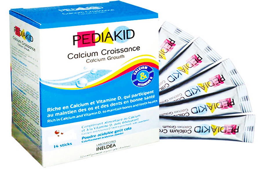 Thuốc bổ sung canxi cho trẻ PediaKid Calcium
