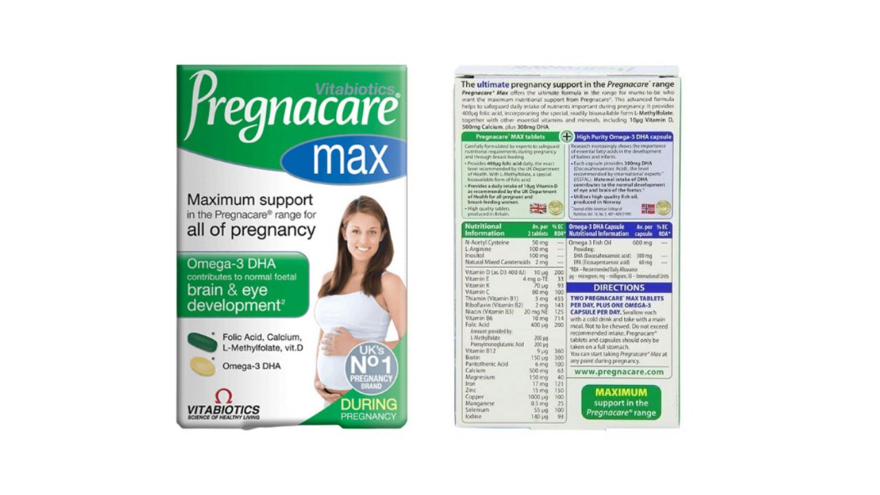 Viên uống Vitamin tổng hợp Pregnacare Max cho mẹ bầu 