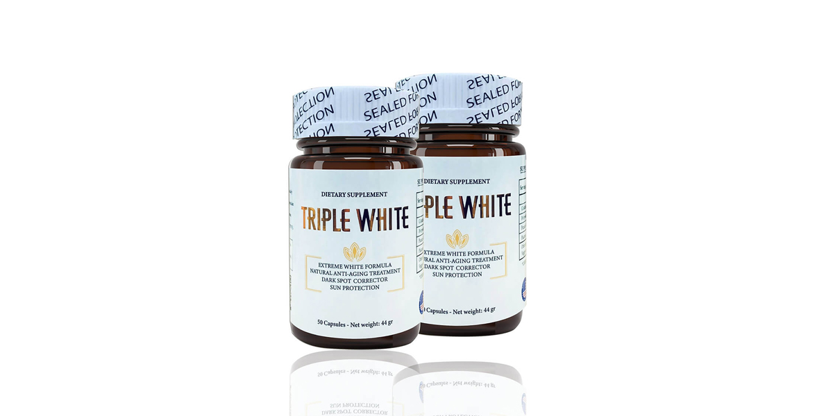 Viên uống Triple White làm sáng da hộp 50 viên 1200 mg